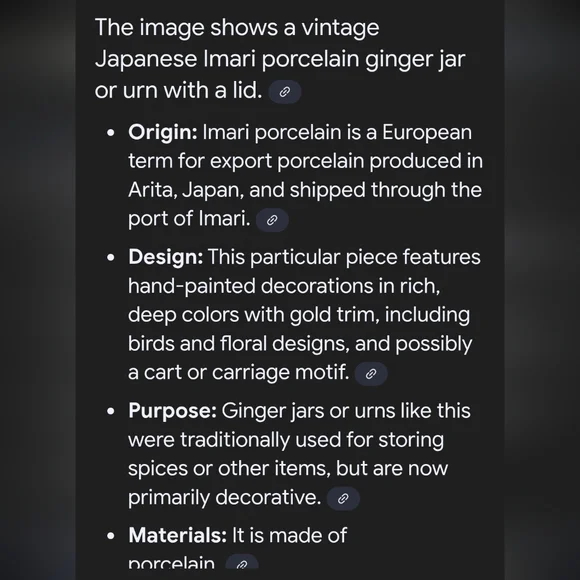 Vintage Japanese Imari hand painted porcelain ginger jar - Picture 14 of 14